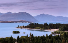 Landschaftsfoto aufgenommen am frühen morgen in Neuseeland