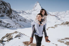 Chinesisches Paar in Zermatt